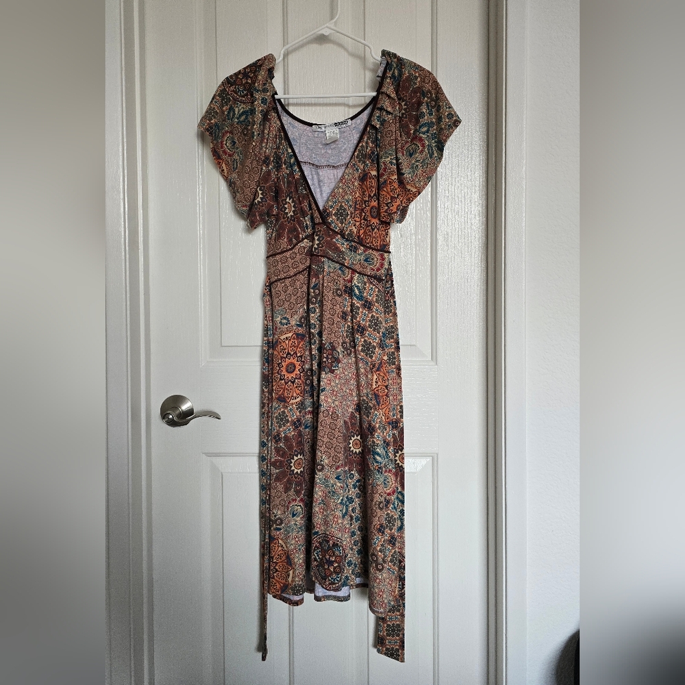 Necessary Objects Multicolor Paisley Maxi Dress